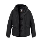 Gevoerde Hoodie Jas Save The Duck , Black , Heren