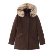 Luxe Arctic Parka Soil Woolrich , Brown , Dames