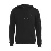 Basic Hoodie Clean Cut , Black , Heren