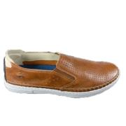 Stijlvolle Comfortabele Loafers voor Mannen Fluchos , Brown , Heren