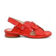 Flat Sandals AGL , Red , Dames
