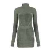 Salie groene stretch viscose blend mini jurk Dion Lee , Green , Dames