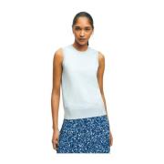 Sleeveless Tops Brooks Brothers , Blue , Dames