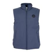 Heren Pacific Vest - Blauwe Gewatteerde Winddichte Gilet Woolrich , Bl...