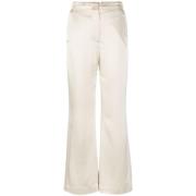 Cropped Trousers By Herenne Birger , Beige , Dames