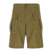 Comfortabele Bermuda Shorts voor Mannen Aspesi , Green , Heren