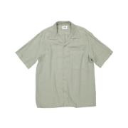 Short Sleeve Shirts Nn07 , Green , Heren