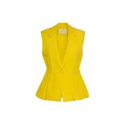 Sunsprite Peplum Vest Ulla Johnson , Yellow , Dames