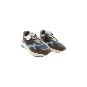 Bruine Suède Heren Sneakers Hogan , Brown , Heren