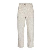 Straight Trousers Alysi , White , Dames