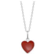 Aya ketting rood zilver Frk. Lisberg , Red , Dames