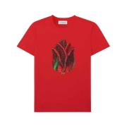 Hotfix Stone Rose T-Shirt Lanvin , Red , Dames