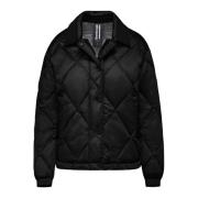 Down Jackets BomBoogie , Black , Dames