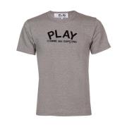 T-Shirts Comme des Garçons Play , Gray , Heren