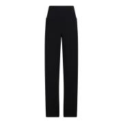 Zwarte Wijde Broek voor Dames Norma Kamali , Black , Dames