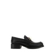 Zwarte leren Medley loafers Lanvin , Black , Dames