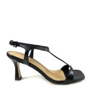 Platte zwarte leren sandalen - Verhoog je zomerse stijl Roberto Festa ...