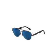 Luchtblauwe spiegel zonnebril Retrosuperfuture , Black , Unisex