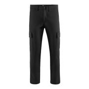 Heren Stretch Katoenen Cargo Broek BomBoogie , Black , Heren