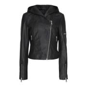 Biker met kap 11096 Notyz , Black , Dames