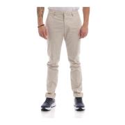 Stretch Katoenen Gaubert Broek Dondup , White , Heren