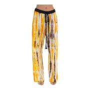 Straight Trousers Wales Bonner , Yellow , Dames