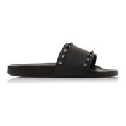 Slippers Valentino Garavani , Black , Heren