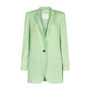 Avocado V-Hals Blazer Lala Berlin , Green , Dames