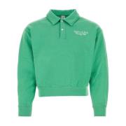 Groen Katoenen Poloshirt, Moderne Comfort Sporty & Rich , Green , Here...