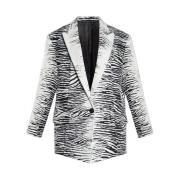 Glen Blazer Jas met dierenmotief The Attico , White , Dames