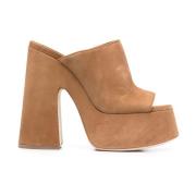 Bruine Platform Mules Vic Matié , Brown , Dames