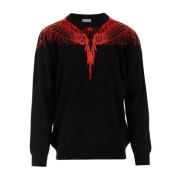 Truien met Ronde Hals Marcelo Burlon , Black , Heren