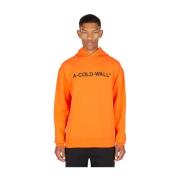 Essentieel logo print sweatshirt met capuchon A-Cold-Wall , Orange , H...