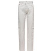Klassieke Straight Fit Dames Jeans Maison Margiela , White , Dames