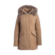 Casual-Sportieve Winddichte Jassen Woolrich , Brown , Dames