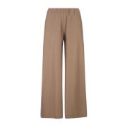 Kameelkleurige Cashmere Broek voor Dames Fedeli , Brown , Dames