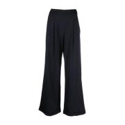 Wide Trousers Forte Forte , Blue , Dames