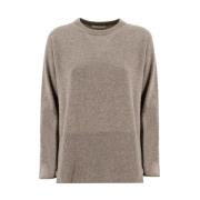 Round-neck Knitwear Fedeli , Beige , Dames