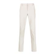 Grijze Straight-Leg Chino Broek Dondup , Gray , Heren