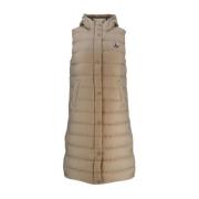 Beige Lola Lang Vest Jott , Beige , Dames