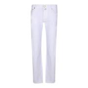 Witte Slim Fit Jeans voor Heren Jacob Cohën , White , Heren