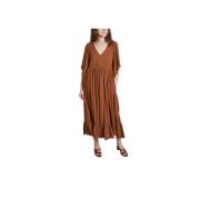 Hibiscus Jurk met Medium Lengte Laurence Bras , Brown , Dames