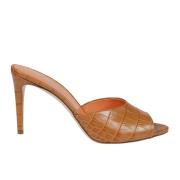 Elegante zomerhoge hak sandalen Paris Texas , Brown , Dames