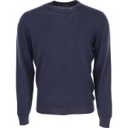 Round-neck Knitwear Drumohr , Blue , Heren