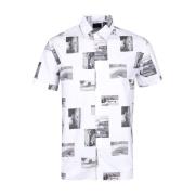 Archief fotoafdruk shirt met korte mouwen Edwin , White , Heren