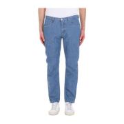 Straight Jeans Paolo Pecora , Blue , Heren