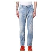 Moderne Slim-fit Jeans Dondup , Blue , Heren
