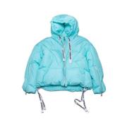 Oversize Aqua Winterjas voor vrouwen Khrisjoy , Blue , Dames