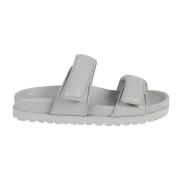 Flat Sandals Gia Borghini , Gray , Dames