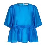 Moniquecc Flow Blouse - New Blue Co'Couture , Blue , Dames